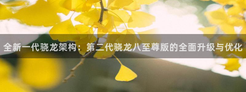 开心彩4平台：全新一代骁龙架构：第二代骁龙八至尊版的全面升级与优化